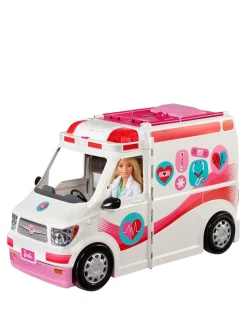 Barbie Careers Care Clinic Vehicle Ambulance With Lights And Sounds* Barbie