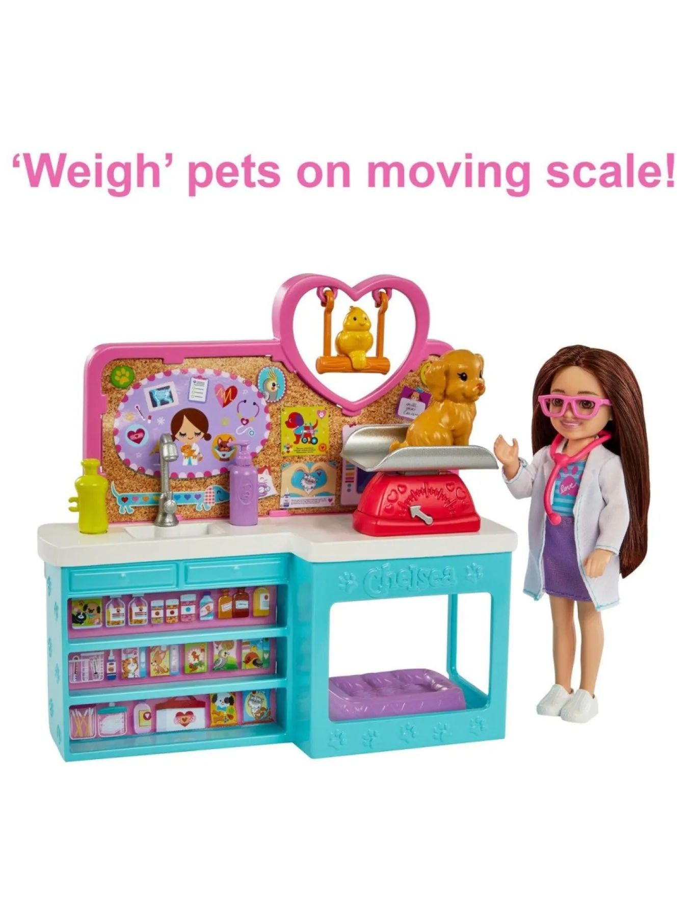 Barbie Chelsea Pet Vet Career Doll And Playset* Barbie