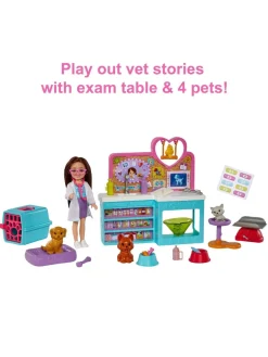 Barbie Chelsea Pet Vet Career Doll And Playset* Barbie