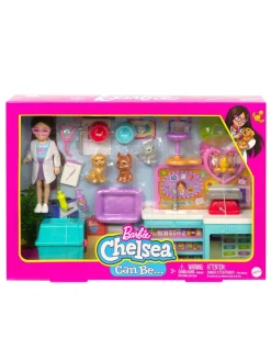 Barbie Chelsea Pet Vet Career Doll And Playset* Barbie