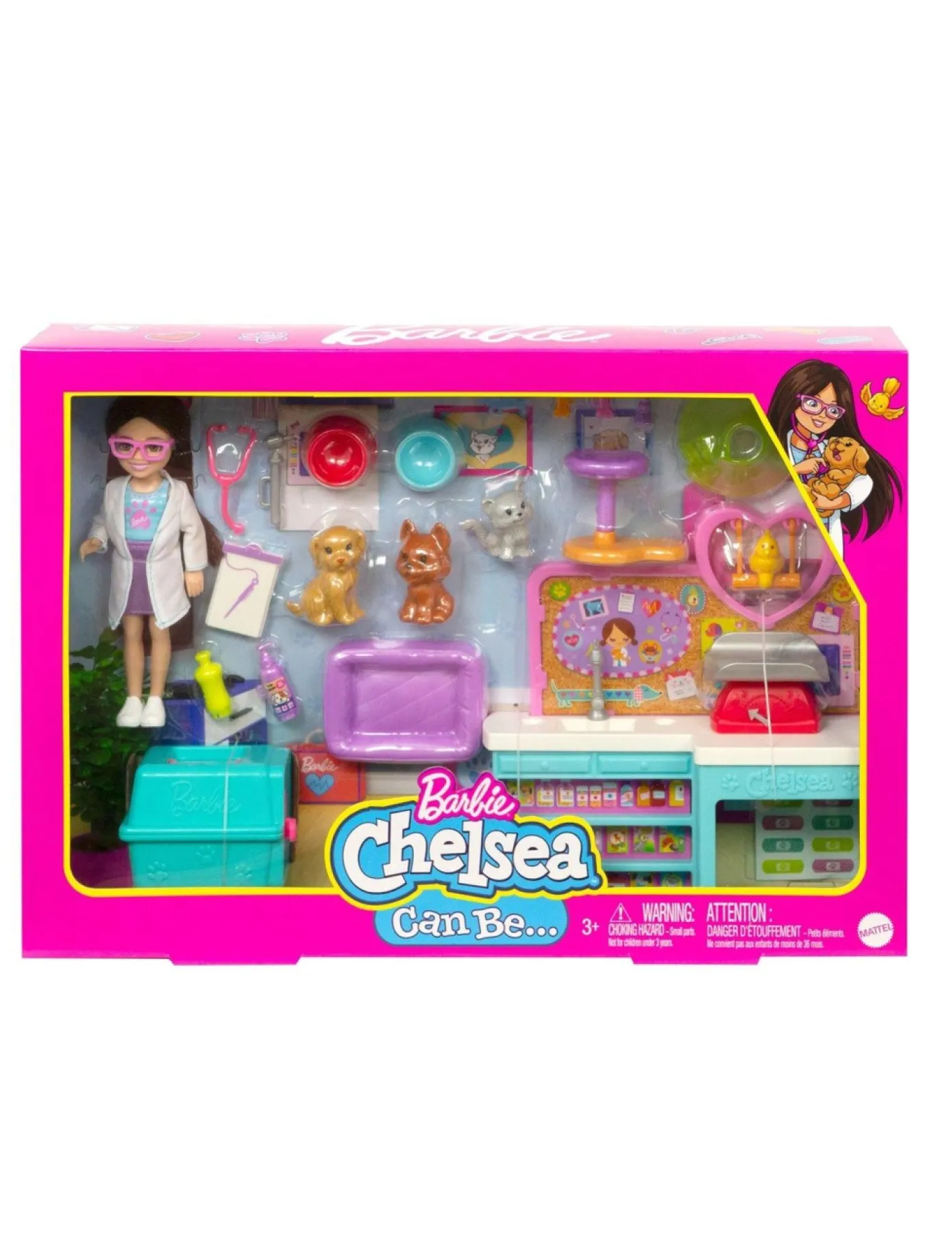 Barbie Chelsea Pet Vet Career Doll And Playset* Barbie