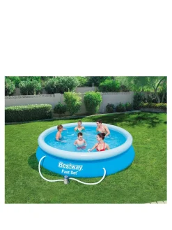 Christmas Gifts Bestway 12Ft Fast Set Pool With Filter Pump* Christmas Gifts