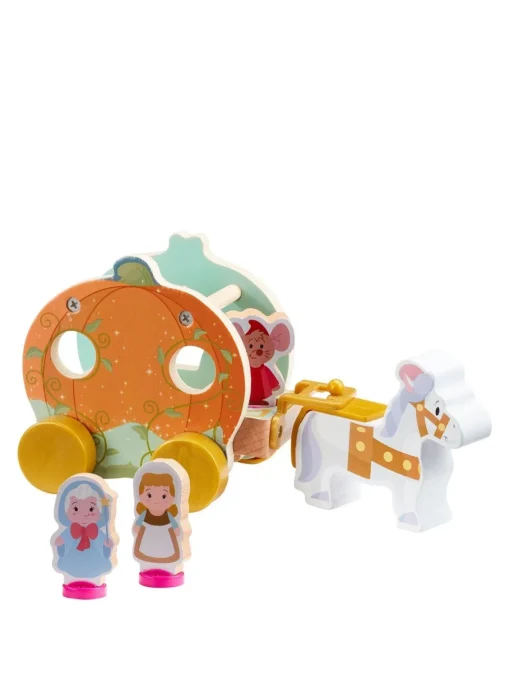 * Disney Princess Wooden Cinderella Pumpkin Carriage Set* Disney
