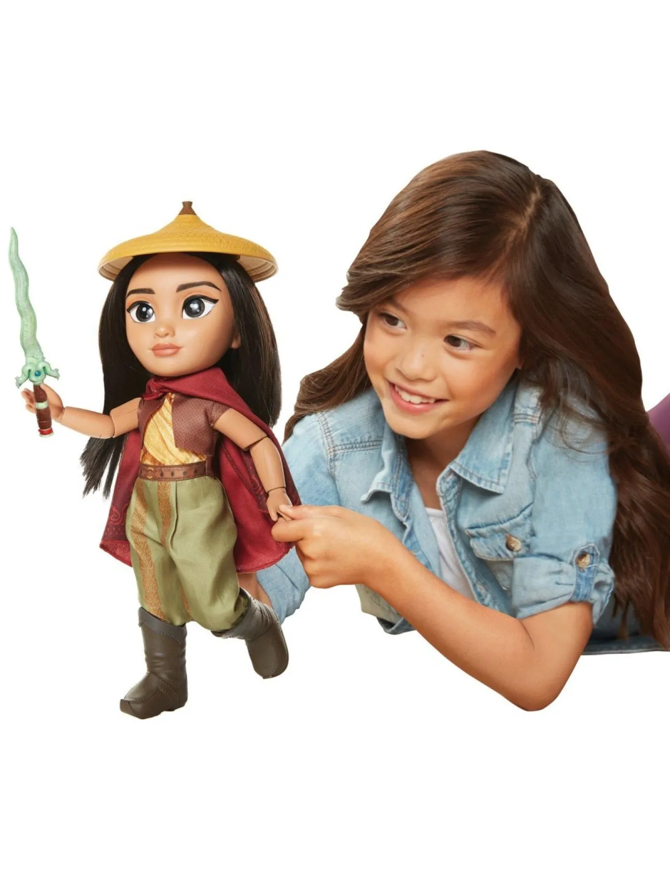 * Disney Raya Warrior Doll With 11 Points Of Articulation – 14″ Tall* Disney