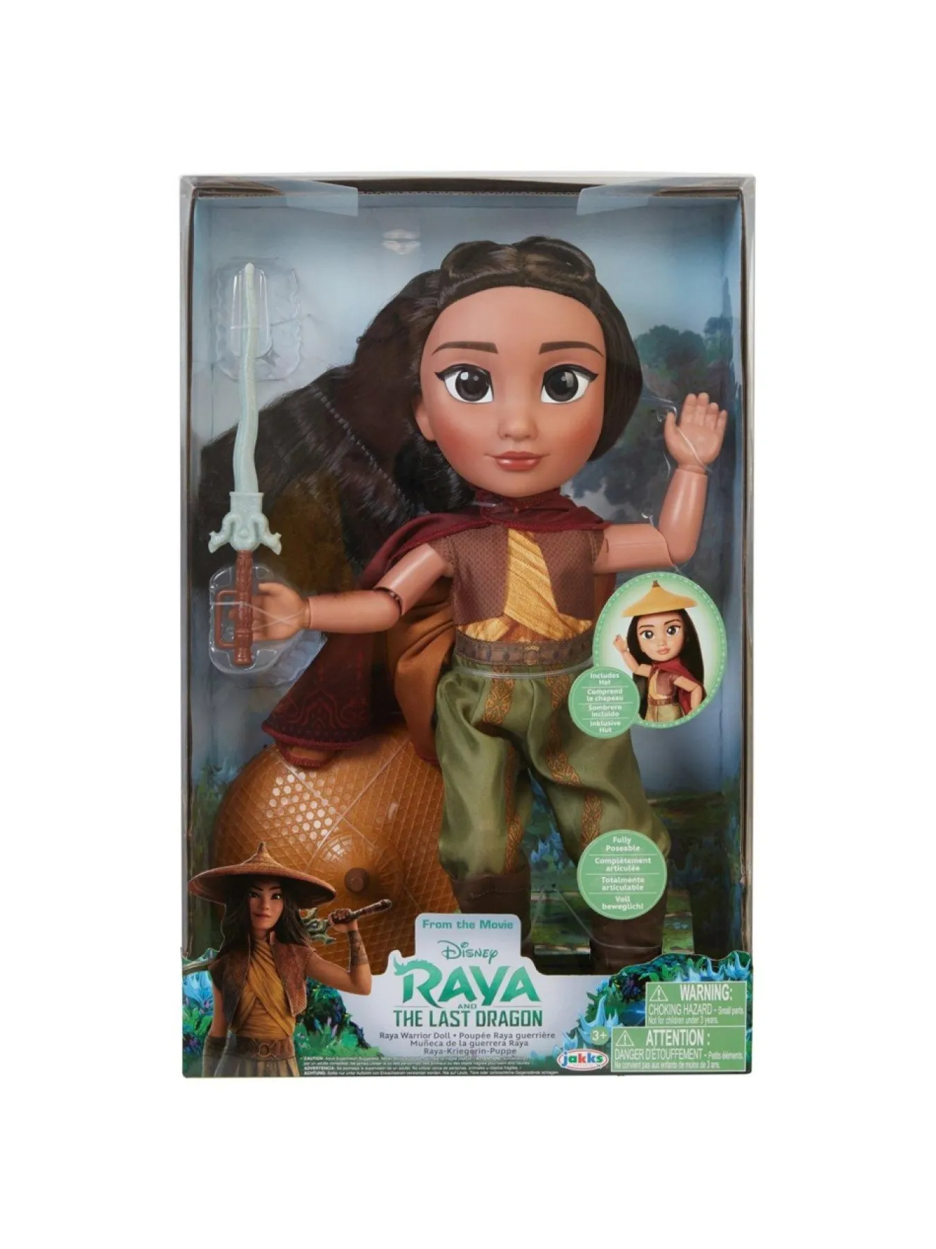 * Disney Raya Warrior Doll With 11 Points Of Articulation – 14″ Tall* Disney