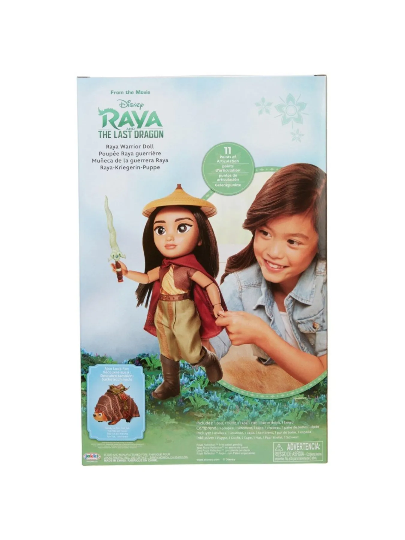 * Disney Raya Warrior Doll With 11 Points Of Articulation – 14″ Tall* Disney