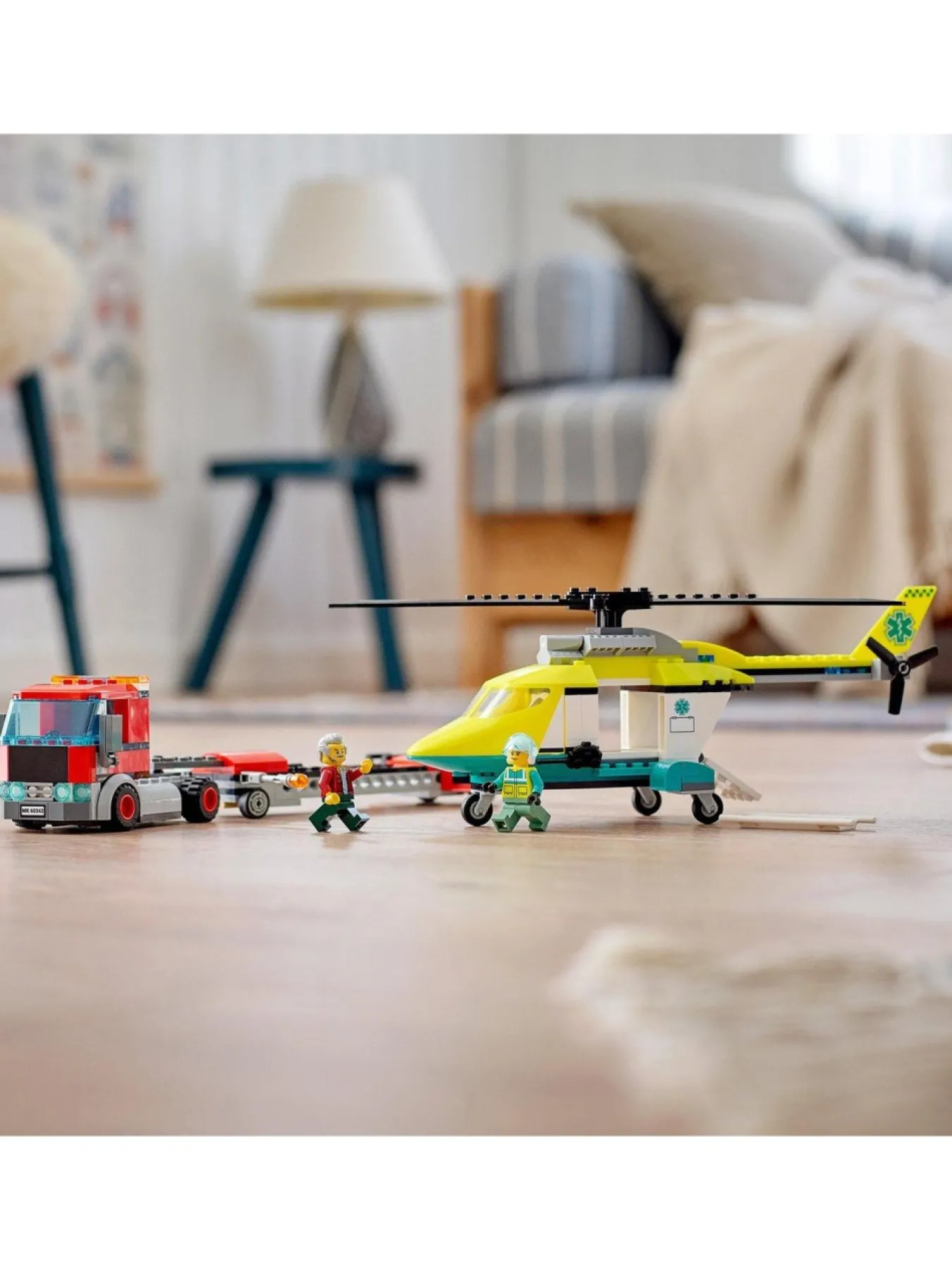 * Lego City Rescue Helicopter Transport Set 60343* Lego