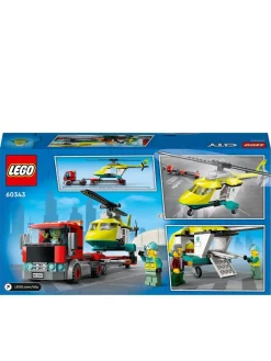 * Lego City Rescue Helicopter Transport Set 60343* Lego