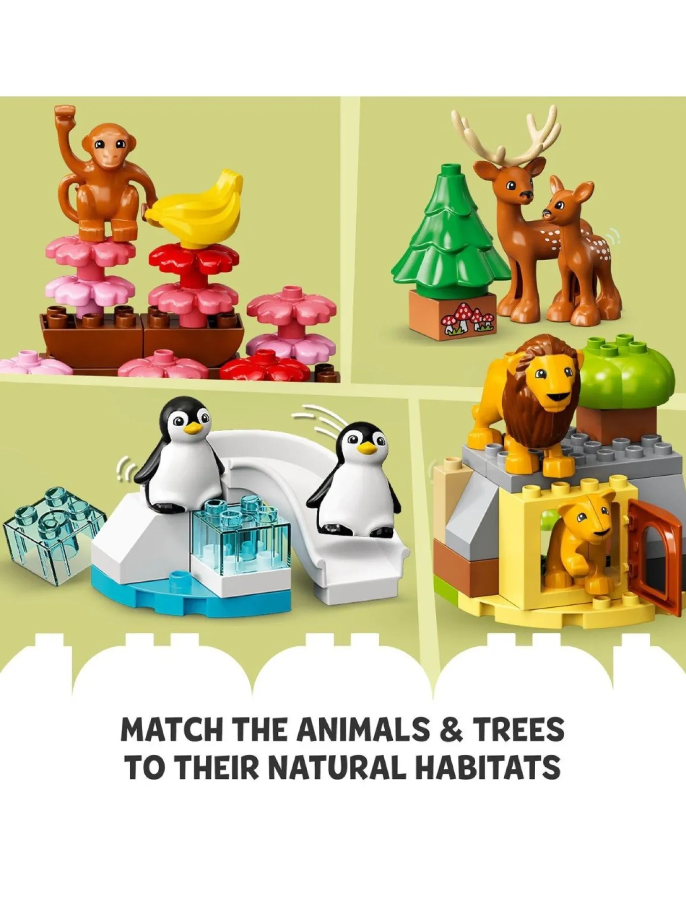 * Lego Duplo Wild Animals Of The World Toy Set 10975* Lego