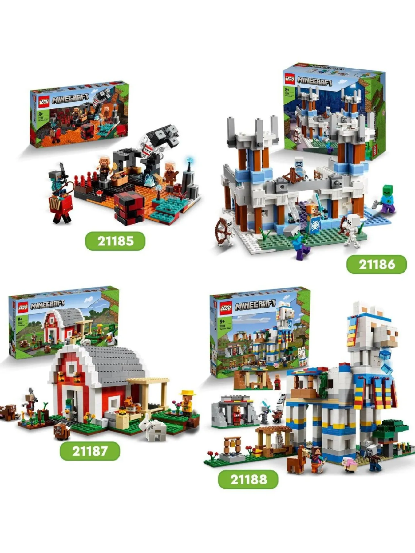 * Lego Minecraft The Ice Castle Toy Building Set 21186* Lego
