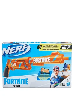 Christmas Gifts Nerf Fortnite 6-Sh Dart Blaster – Camo Pulse Wrap, Hammer Action Priming, 6-Dart Drum, 6 Nerf Elite Darts* Christmas Gifts