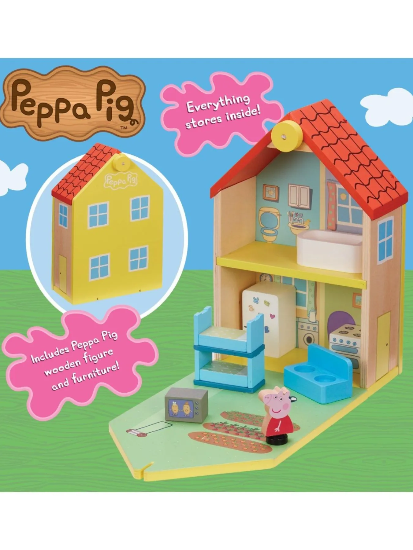 * Peppa Pig Peppas Wood Play Family Home* Peppa Pig