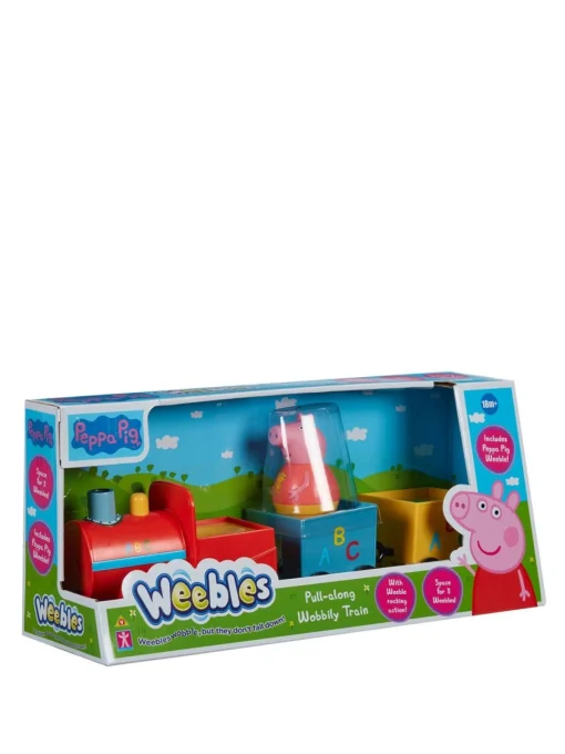 * Peppa Pig Weebles Pull Along Wobbily Train* Peppa Pig