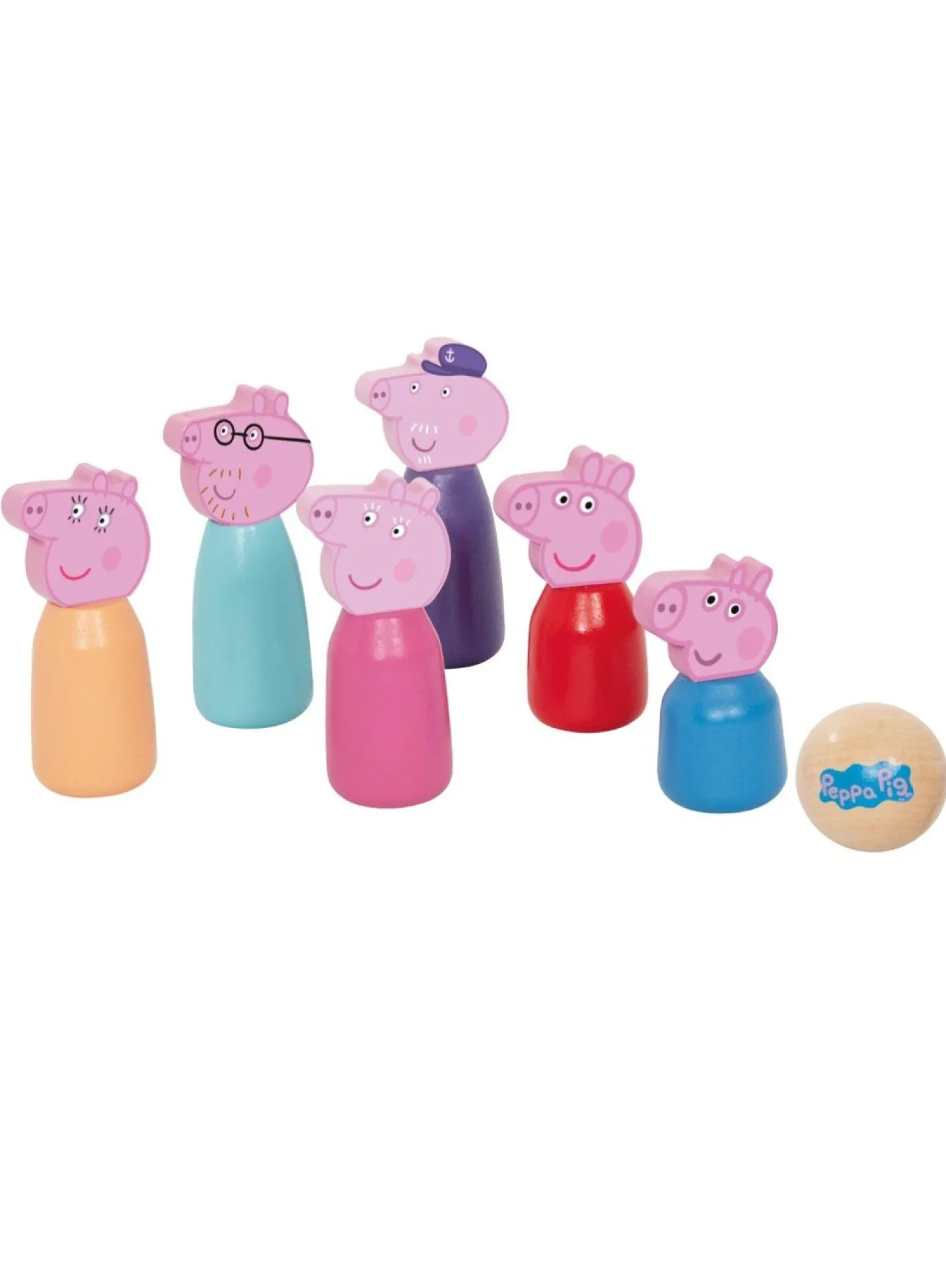 * Peppa Pig Wooden Character Skittles* Peppa Pig