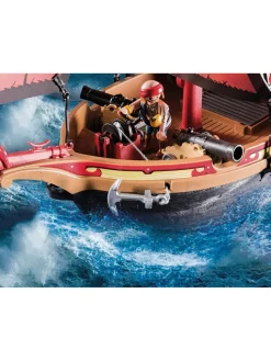 * Playmobil 70411 Pirates Large Floating Pirate Ship With Cannon* Playmobil