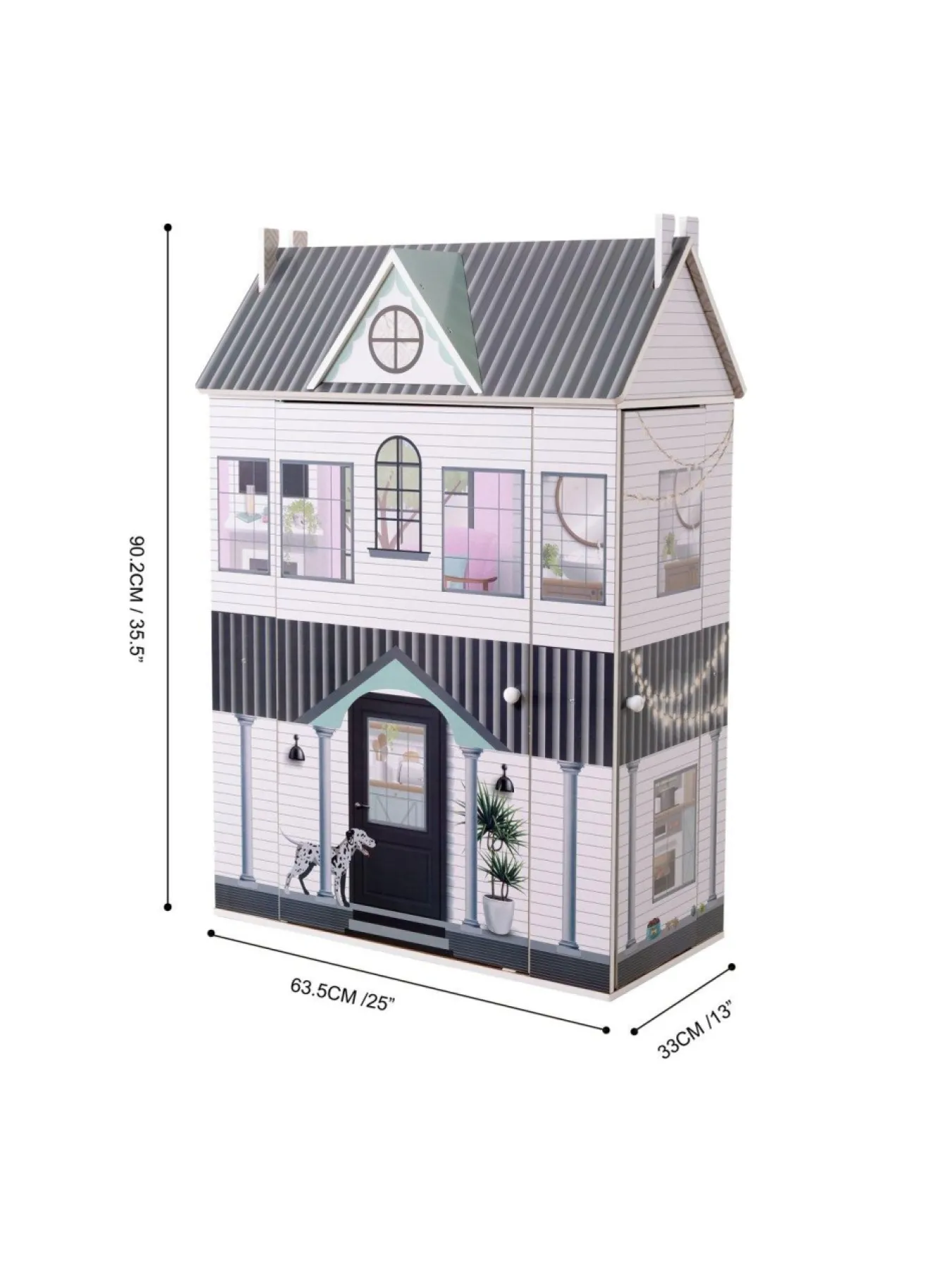 Christmas Gifts Teamson Kids Olivia's Little World – Dreamland 3 Side Open Farmhouse Doll House* Christmas Gifts